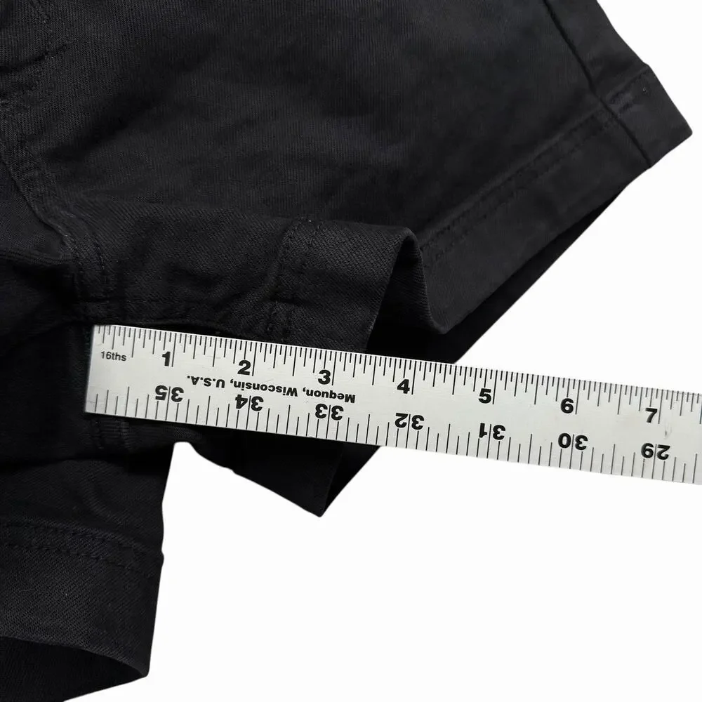 Everlane Women’s Black Chino Shorts High Rise Cotton Twill Sz 2 - Picture 4 of 7